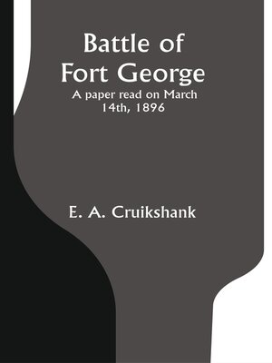 cover image of Battle of Fort George